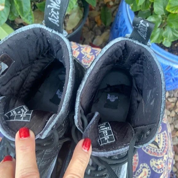 Rare Dr. Martens 1460 Brocade Velvet Paisley Boots - Picture 15 of 16